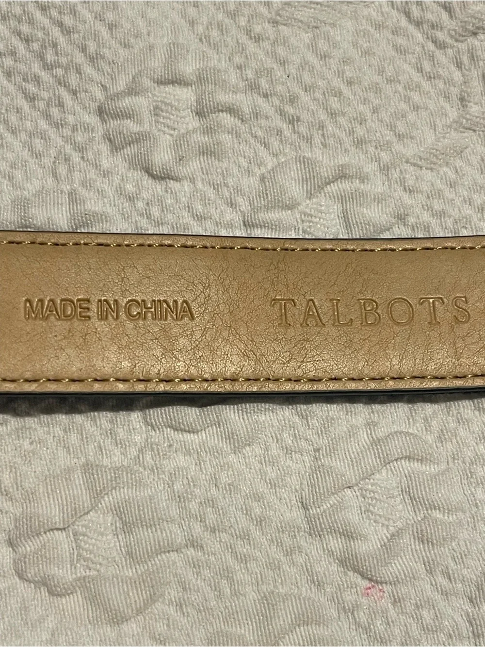 Talbot Blue & Green Tartan Plaid with Gold Buckle Woman’s S 1” W 37 L W/O Buckle